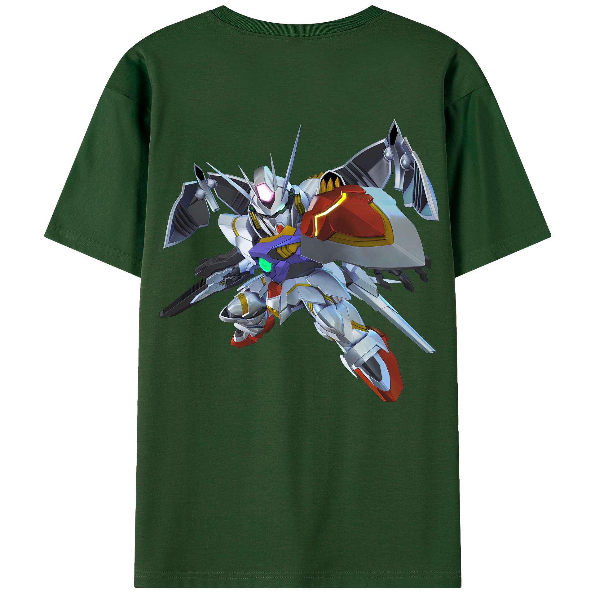 （画像用） 機動戦士ガンダム Mobile Suit Gundam 綿100％半袖Tシャツ（背面プリント）